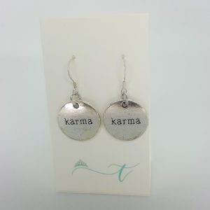 karma earrings