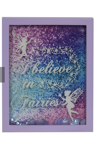 I believe in Fairies Glitter Plaque